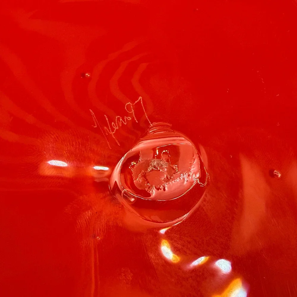 Mitchell Gaudet‎ Studio Inferno Art Glass Vase Signed 1997 Memphis Hand Blown